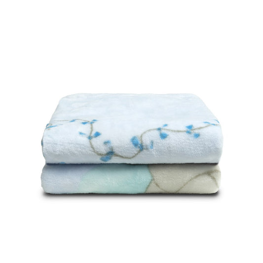 Kinderbettdecke aus Seidenstoff 110 × 140 cm – Elefante Cometa – Blau