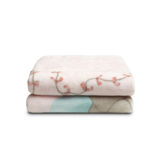 Kinderbettdecke aus Seidenstoff 110 × 140 cm – Elefante Cometa – Rosa