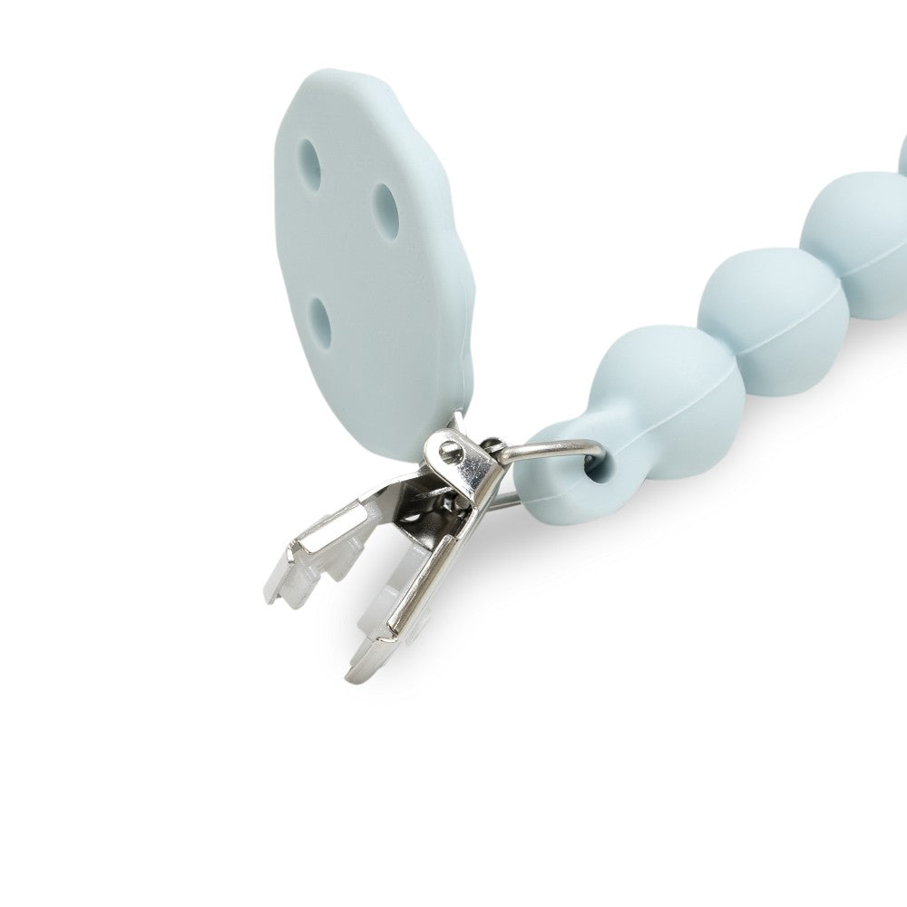 3-teiliges Baby-Bettwäsche-Set 60×120 cm Elefant (Blau/Weiß) aus Baumwolle