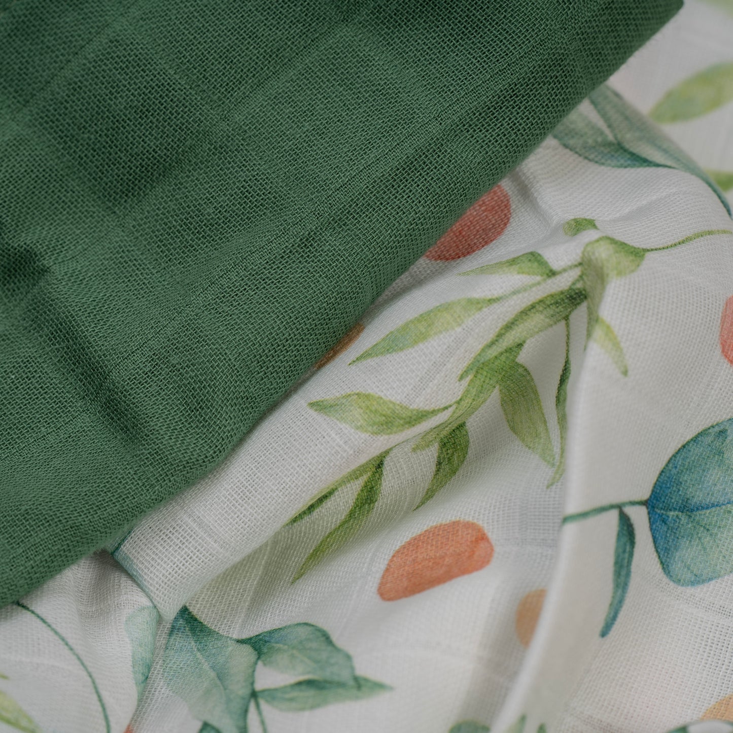 Musselin Baby-Tücher aus 100 % Baumwolle – 2-lagig, 75 × 90 cm (2er-Set)