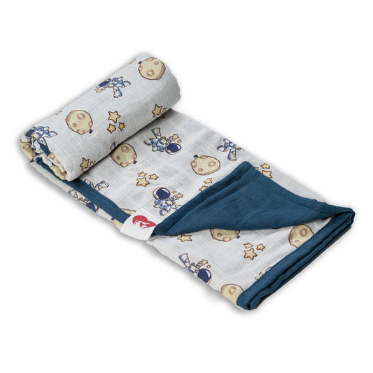 4-lagige Musselin Babydecke aus 100 % Baumwolle