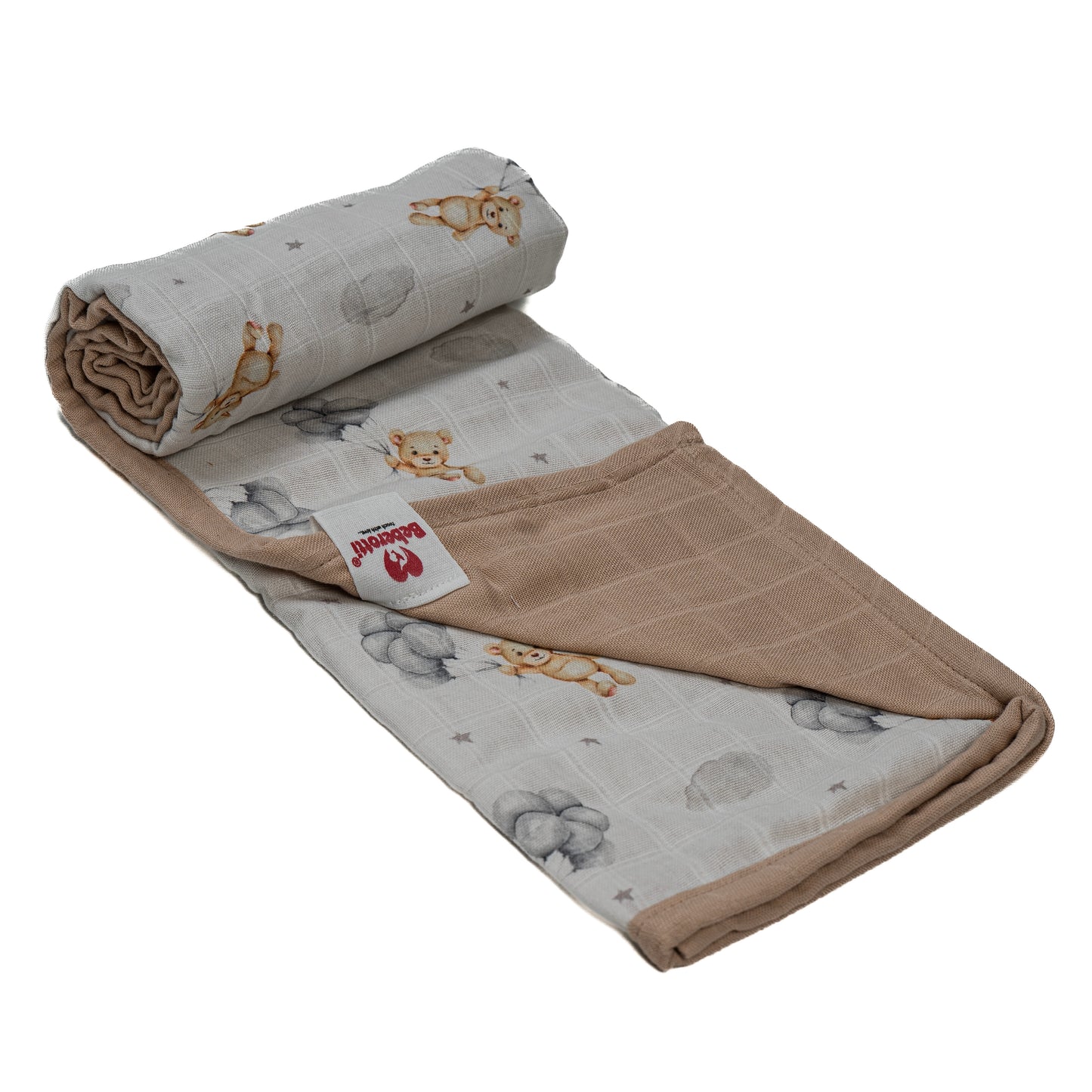 4-lagige Musselin Babydecke aus 100 % Baumwolle