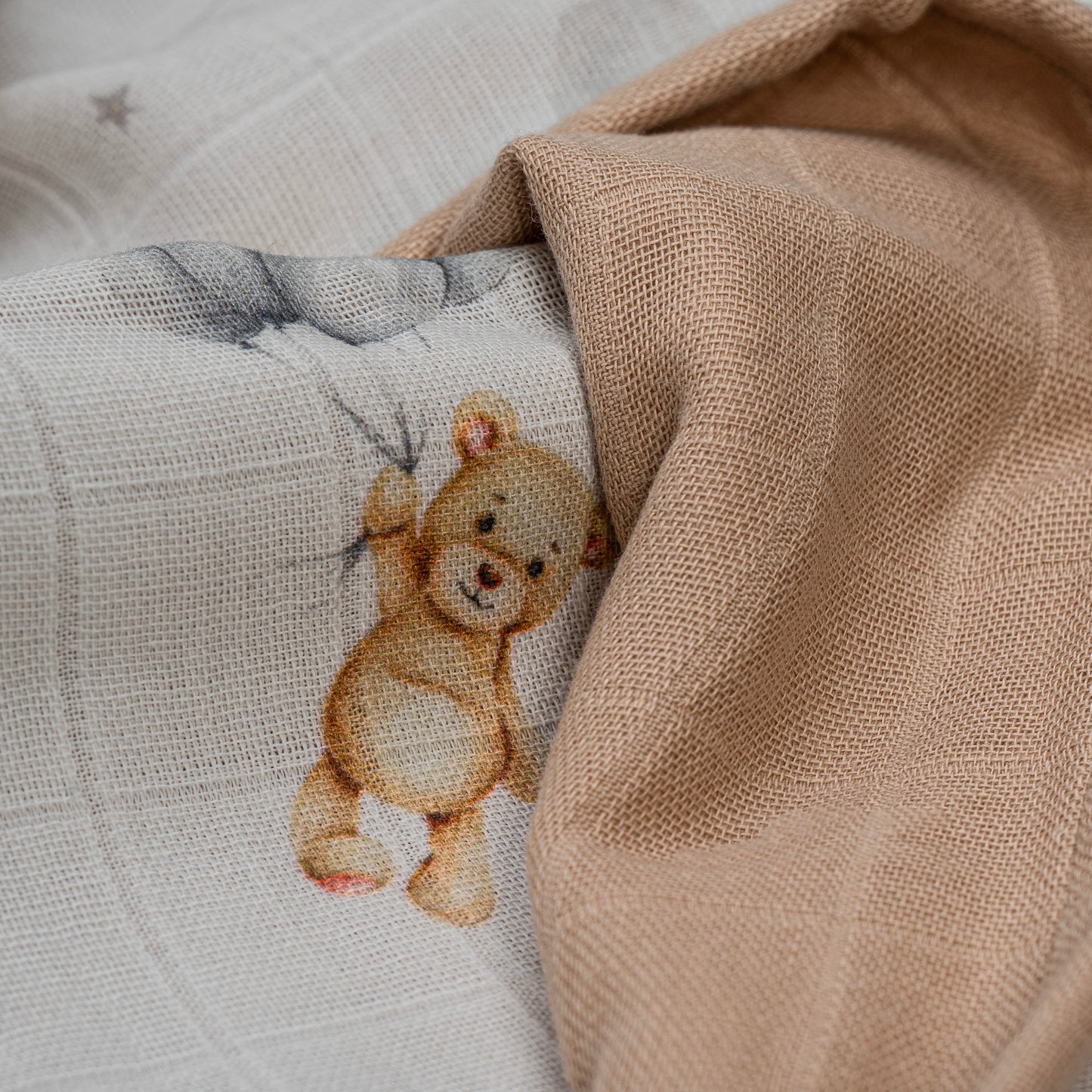 4-lagige Musselin Babydecke aus 100 % Baumwolle