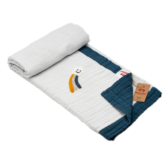 Premium Musselin Babydecke – Natürlich. Weich. Zeitlos.