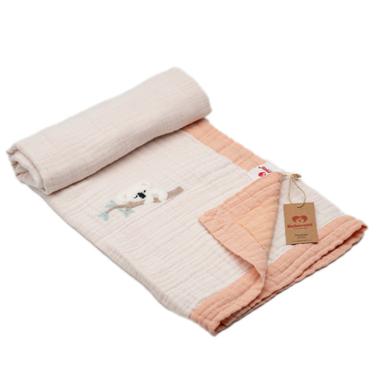 Premium Musselin Babydecke – Natürlich. Weich. Zeitlos.