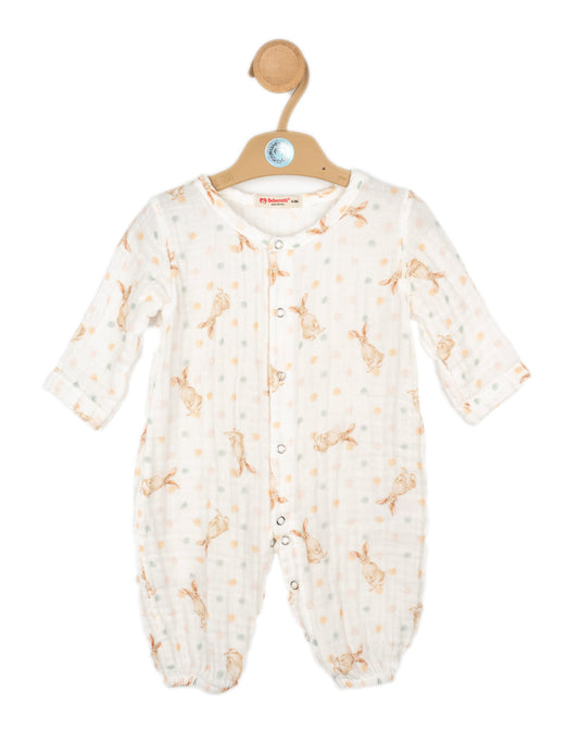 Musselin Babystrampler aus 100 % Baumwolle