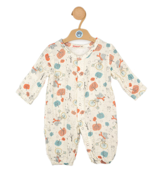 Musselin Babystrampler aus 100 % Baumwolle