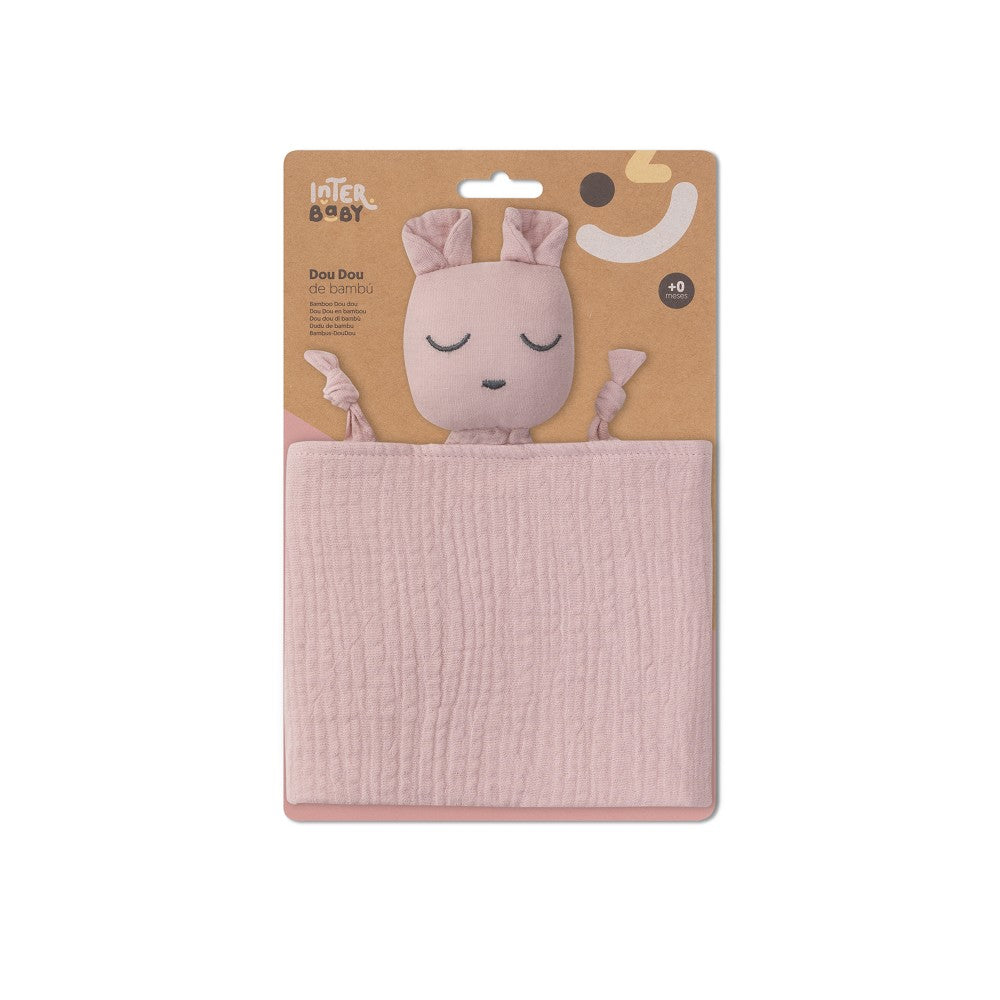 Bambus Doudou – Bär – Dunkelrosa