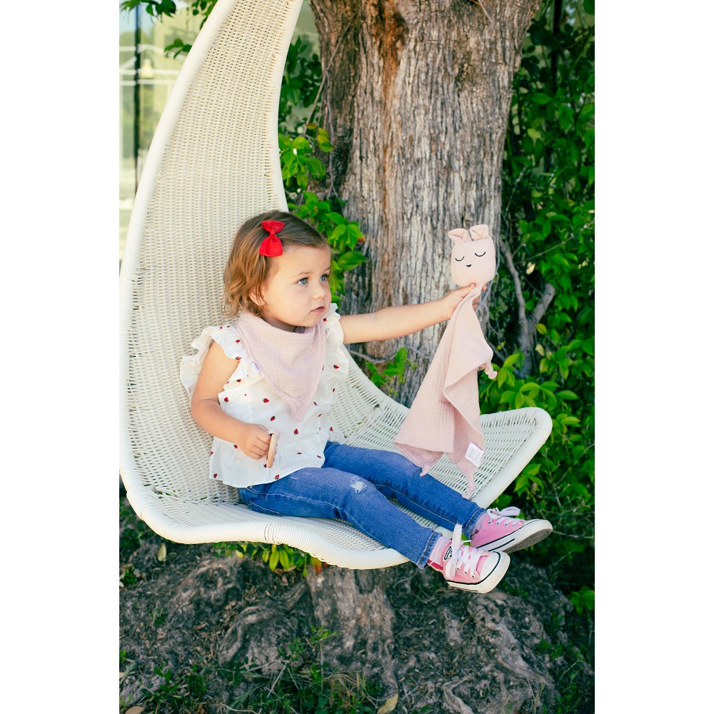 Bambus Doudou – Bär – Blau/Grau