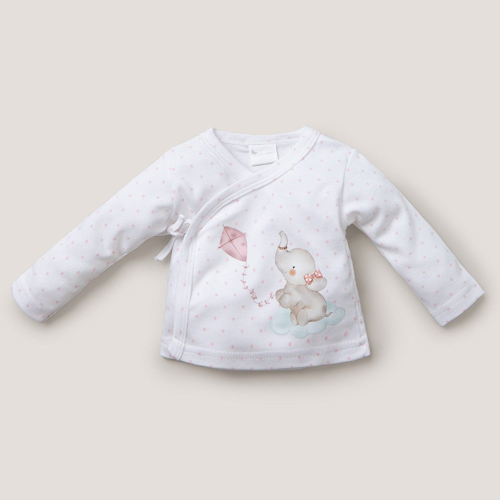 Baby Set 5-teilig für Neugeborene (0–6 Monate) – Baumwolle – Elefante – Rosa