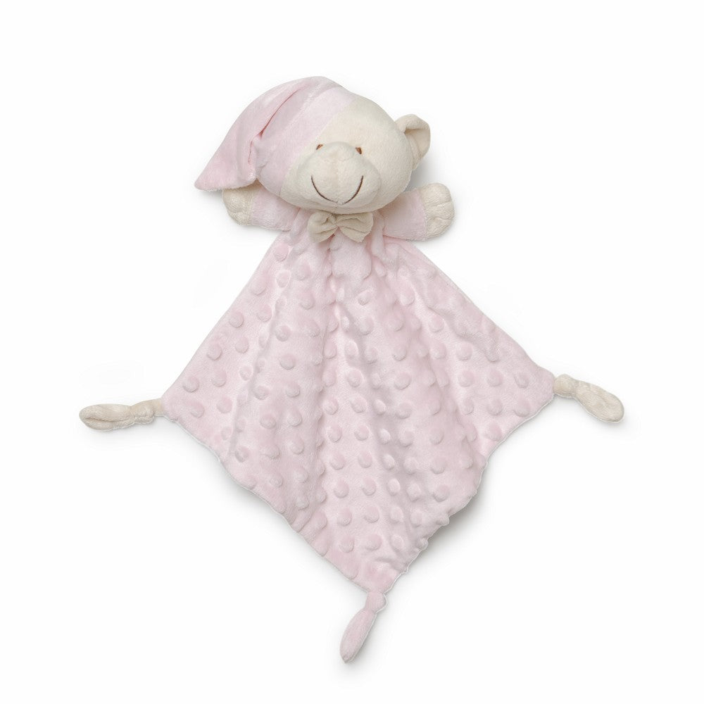 Baby Geschenkset 3-teilig – Plüschtier, Decke & Doudou – Rosa