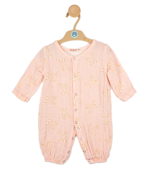 Musselin Babystrampler aus 100 % Baumwolle